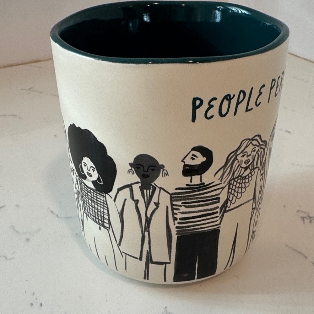 People Person Ceramic Mug - Cream and Black - Picture 3 of 6